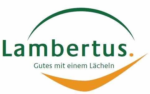 Logo der Lambertus gGmbH mit dem Slogan-Zusatz Gutes mit einem Lächeln