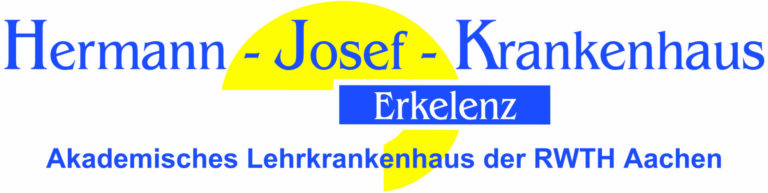 Logo des Hermann-Josef-Krankenhaus Erkelenz mit dem Zusatz Akademisches Lehrkrankenhaus der RWTH Aachen
